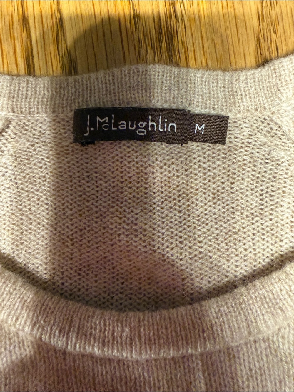 Light Summer Cashmere Crewneck Sweater in Beige - Picture 5 of 9